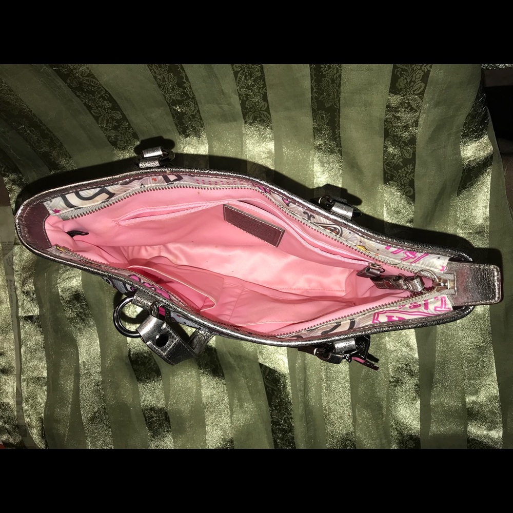 Coach poppy tote hand bag